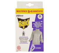 Raid Antimites Gel Vêtements, Lot de 6 pièces au parfum de lavande, protège toute la saison