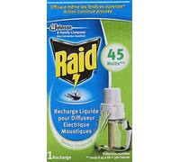 Raid Electrique Liquide Recharge 45 Nuits Citronnelle Fenetres Ouvertes Insecticides Ménagers - Lot de 3