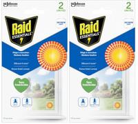 Raid Essentials Piège À Mouches Et Mouches À Fruits - Sticker Fenêtre - Forme Soleil Levant - 2 Pièges (Lot de 2)
