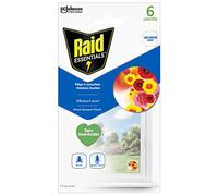 Raid Essentials Piège Mouches Stickers Fenêtre Bouquet Floral 6 Pièges | Piège à mouches sans insecticide, sticker fenêtre, forme bouquet floral, 6 pièges pour la cuisine