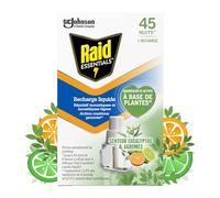 Raid Essentials Recharge Diffuseur Électrique Eucalyptus 1 Recharge | Recharge liquide pour diffuseur électrique, senteur eucalyptus et agrumes, protection jusqu’à 45 nuits, 32 ml
