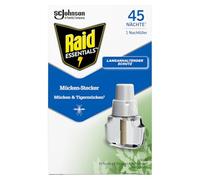 Raid Essentials Recharge pour prise anti-moustiques 45 nuits Protection électrique contre les moustiques et moustiques tigres 32 ml
