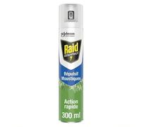 Raid Essentials Spray Aerosol - Répulsif Moustiques pour Maison - Jusqu’à 4 Heures d'Efficacité - 1 Aérosol, 300ml