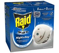 Raid Insecticides Ménagers Electrique Night/Day Diffuseur Mouches/Moustiques/Tigres 240 Heures - Lot de 3