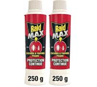 Raid Max Poudre Anti-Cafards et Anti-Fourmis - Protection Continue - Jusqu'à 12 Semaines d'Efficacité (Lot de 2)