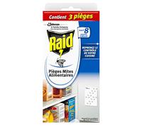 Raid piège à mites alimentaires pour la maison, stickers anti-mites alimentaires à appliquer dans les placards, 3 pièges