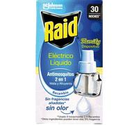 Raid Recharge Familiale Anti-Moustiques 30 Nuits - Protection Contre Moustiques Tigres, Dispositif Idéal pour Chambre d'Enfant, Sans Odeur, 90 Nuits d'Utilisation