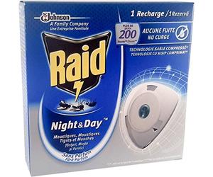 Raid Recharge pour Diffuseur Insecticide Night & Day 10 jours