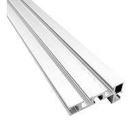 Rail à onglet à rainure en T 75 type 1000 mm - Rail de guidage en T en aluminium - Jauge à onglet en T DIY - Pour le travail du bois - Scie circulaire de table - Mini rail en T pour fixation de