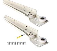 Rail Coulissant 25cm À 55cm Glissières Pour Tiroirs D'armoires, Blanc 1 Paire/Charge 40kg, Pour Chambre, Plateaux À Clavier Et Tiroirs, Bureau Et Garage, Rail Étagères Coulissante