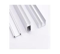 Rail coulissant double en forme de montagne for vitrine, porte coulissante en verre de 5 mm/8 mm, rail en trois parties for vitrine, porte coulissante(Matte silver,39.4in 8mm)