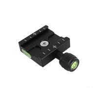 Rail coulissant en aluminium pour appareil photo avec niveau de précision et mécanisme de libération rapide pour trépied stable Noir 60 mm Taille (50 mm)