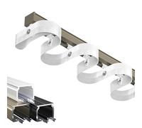 Rail coulissant en aluminium robuste pour auvents extérieurs - Système de montage au plafond ou au mur pour un fonctionnement fluide, design monobloc, solution polyvalente et durable pour n'importe