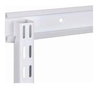 Rail crémaillère double blanc neige BOURG MERMIER - lg 122 cm - P-RCS122B Blanc G