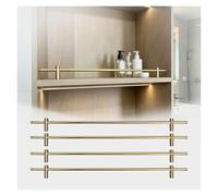 Rail De Garde D'étagère en Métal Rails De Basculement De Galerie Décorative for Étagères 1 2 4 6 8 Pack, Clôture Anti-Chute en Aluminium for Armoire(4 Pack,37inch/94cm)