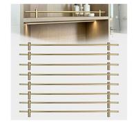 Rail De Garde D'étagère en Métal Rails De Basculement De Galerie Décorative for Étagères 1 2 4 6 8 Pack, Clôture Anti-Chute en Aluminium for Armoire(8 Pack,18inch/46cm)