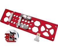 Rail de guidage à angle droit 340 mm 90° - Guide d'angle - Pince de guidage électrique pour scie circulaire - Pour le travail du bois - Compatible avec rail de guidage Makita - Rouge