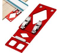Rail de guidage à angle, rail de guidage à angle de 90°, rail de guidage pour scie circulaire CNC avec rail de guidage latéral, compatible avec les graveuses Makita, rainure de coupe, rail de guidage