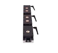 Rail de guidage linéaire à double axe intégré, noircissement, roulement à rouleaux en aluminium, piste industrielle, guide SGR15N + curseur de roue SGB15N 3/4/5(SGB15N-5 wheel,350mm)