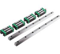 Rail de guidage linéaire carré, 2 pièces HGR15 HGR20 + 4 pièces HGH15CA HGH20CA HGW20CC
