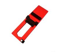 Rail de guidage pour scie circulaire électrique avec plaque de positionnement à angle droit de 90 degrés, gabarit coulissant en alliage d'aluminium pour coupes de précision, rouge type A, 320 x 110 mm