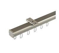 Rail de montage au plafond en aluminium de 3 m et tige à rouleau de 5 m - Système polyvalent de séparation de pièce pour lit de camping-car facile à installer et à concevoir (longueur totale de 4,8 m)