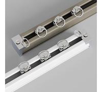 Rail De Plafond En Aluminium Avec Rail À 2 Voies Rail De Rideau Robuste, Tringle À Rideaux Pour Séparation De Pièces En Alliage D'aluminium Pour L'intérieur, Salon, Chambre