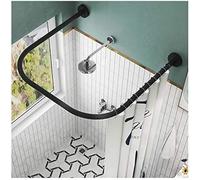 Rail de Rideau Double Blanc, Fixation Plafond, Tringle à Rideaux jointe, séparateur de pièce, Barre de Rideau en Aluminium, glissières de Rideau 160/230/380/420/500 cm, antirouille et Robust