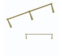 Rail d'étagère en laiton massif 6 mm, garde-corps décoratif anti-chute | Décorative Rail d'étagère en laiton massif anti-chute pour cuisine, bibliothèque, vitrine, cave à vin(1pcs,17in(43.18cm))