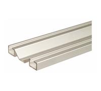 Rail double bas - porte coulissante - argent - 2,55m - PRO LINE P100 SEED