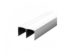 Rail double haut - porte coulissante - blanc - 2,55m - P100 SEED