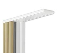 Rail Double Plafond Pour Baie Vitrée, Système De Rail Coulissant Silencieux, 1-6 m Tringle À Rideaux Aluminium Et Extra Plate, Installation Facile, Pour Séparation De Pièce(Blanc,3.6m)