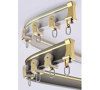 Rail flexible de 1 à 6 m pour séparateur de pièce, rail de plafond pour salon, chambre à coucher, salle de bain - Blanc 2,7 m Taille facile à installer