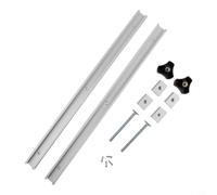 Rail Guidage Alu 50cm pour Établi Menuiserie DIY(500mm（20inch）) | Longueur 50cm idéale grands projets, rainure standard compatible boulons T, finition lisse accroc