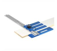Rail Guidage Alu pour Scie Plongeante Droite 65cm Rail Guidage | Alliage aluminium , échelle double précise, 0-65cm, anti-usure, bleu
