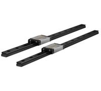 Rail linéaire de 350 mm avec bloc coulissant, revêtement noir, adapté aux imprimantes 3D et aux machines CNC