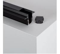 Rail Magnétique 20mm Encastrée 48V 2m Noir