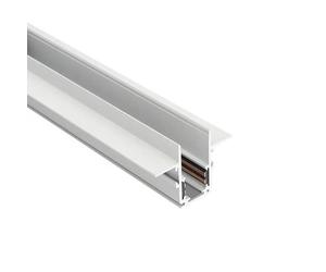 Rail Magnétique Encastré 48V 1m BLANC