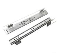 Rail Métal Extension Totale Charge 45kg | Roulement à billes silencieux, pads anti- pour bruit, glissement fluide, , usage quotidien(370mm)
