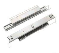 Rail Métal Extension Totale Charge 45kg | Roulement à billes silencieux, pads anti- pour bruit, glissement fluide, , usage quotidien(390mm)
