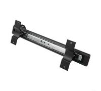 Rail ouvert pour armoire - Montage extensible (350 mm) | Design télescopique, réglable en continu, s'adapte à n'importe quelle armoire, largeur maximale 500 mm, aspect noir