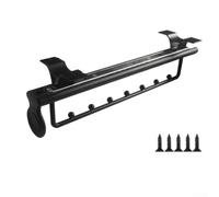Rail ouvert pour armoire - Montage extensible (400 mm) | Design télescopique, réglable en continu, s'adapte à n'importe quelle armoire, largeur maximale 500 mm, aspect noir