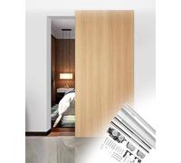 Rail Porte Coulissante Rails Invisibles pour Portes Commerciales avec Mécanisme de Fermeture Douce, Quincaillerie pour d'Armoire, Grange et Fantômes Coulissantes(3.1ft/94cm)