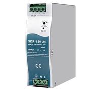 Rail Switching Power 120W Alimentation Industrielle Entrée AC 100-240V 1,4A Sortie DC 24V 5A Alimentation 24V DC Rail Din pour Boîtes Distribution,Instruments,Équipements Communication SDR-120-24