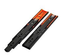 Rail Tiroir Coulissant Glissières De Tiroir En Acier Inoxydable 6 À 20 Pouces, Rail Fermeture Douce, Quincaillerie Meubles D'armoire Coulissante Trois Sections(10 Inch-damping)