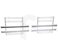 Rails coulissants (télescopiques) 2 parties gauche/droit pour e.a. Bosch, Siemens four 17001568, CZ11TE25X0