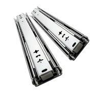 Rails de guidage coulissants robustes avec roulements à billes - 30 cm, 80 cm, 140 cm - Glissières silencieuses et lisses pour cuisine et utilisation industrielle - Système de garde-corps télécommandé