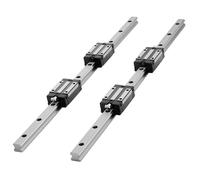 Rails de Guidage Linéaire HGR20-Duoku-600 mm-2 Pièces avec 4 Blocs à Roulement Intégré-Adaptés Aux Projets CNC