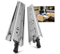 Rails de guidage robustes, 1000 mm, 50 kg, à tirage complet, 1 paire