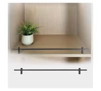 Rails De Protection D'étagère en Métal for Étagères Noirs, Armoires De Cuisine, Salle De Bain, Galerie, Kit De Rails Basculants 10 14 16 20 24 26 30 40 Pouces, Clôture Anti-Chute(1 Pack,22inch/56cm)